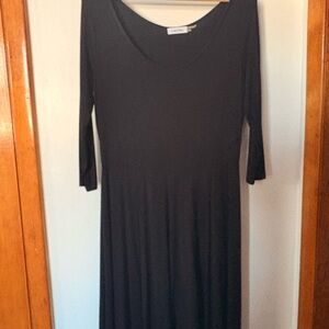 Calvin Klein Black Long Sleeve Dress